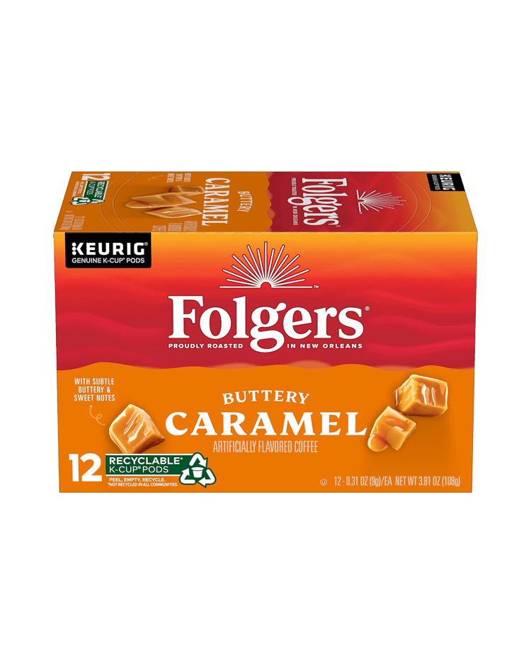 Folgers Caramel Drizzle Keurig Genuine KCup 24 Pods