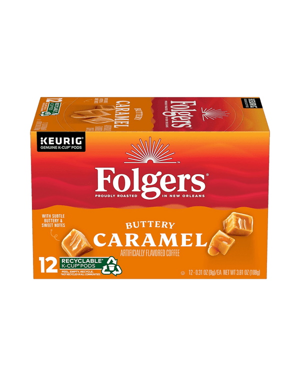 Folgers Buttery Caramel Keurig Genuine K-Cup 12 Pods
