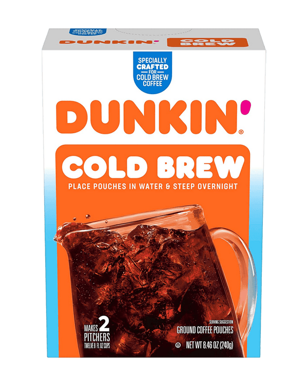 Dunkin' Cold Brew Coffee Packs 2 Pitchers or 12 Cups