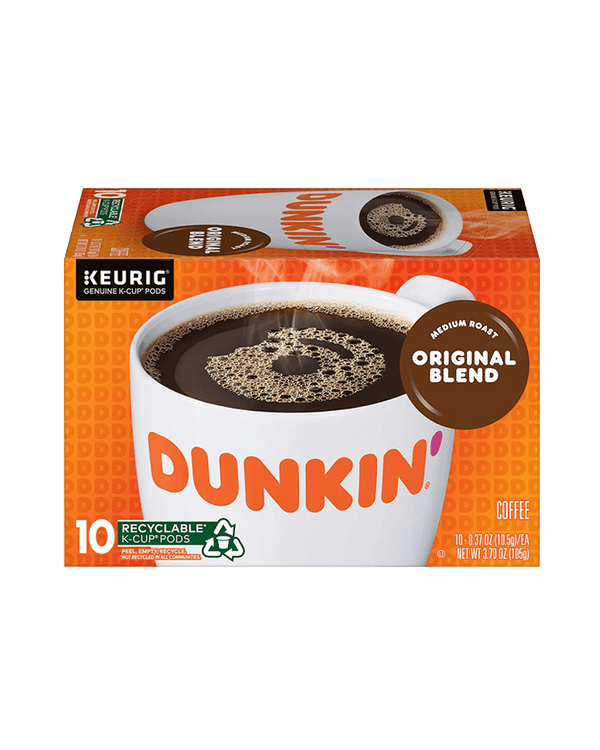 Dunkin' Original Blend Coffee Genuine Keurig K-Cup 10 Pods