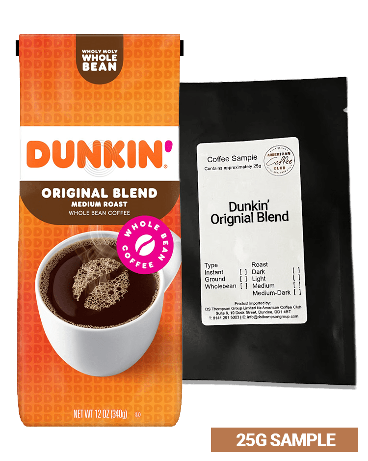 Échantillons de café Dunkin '