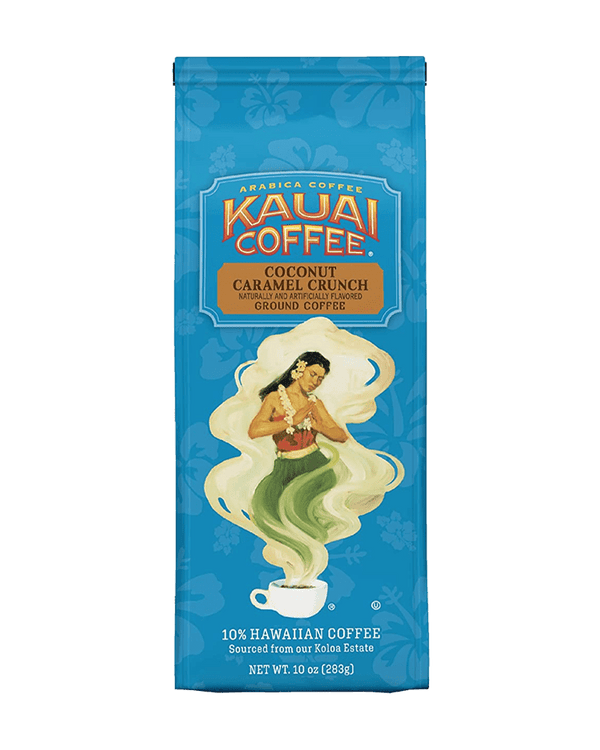 Kauai Hawaiian Coconut Caramel Crunch Ground Coffee