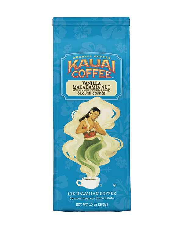 Kauai Hawaiian Vanilla Macadamia Nut Ground Coffee 