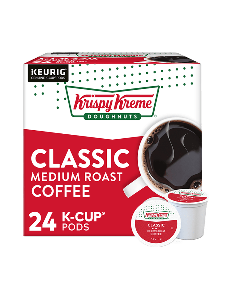 Krispy Kreme Classic Coffee Keurig Genuine K-Cup 24 Pods