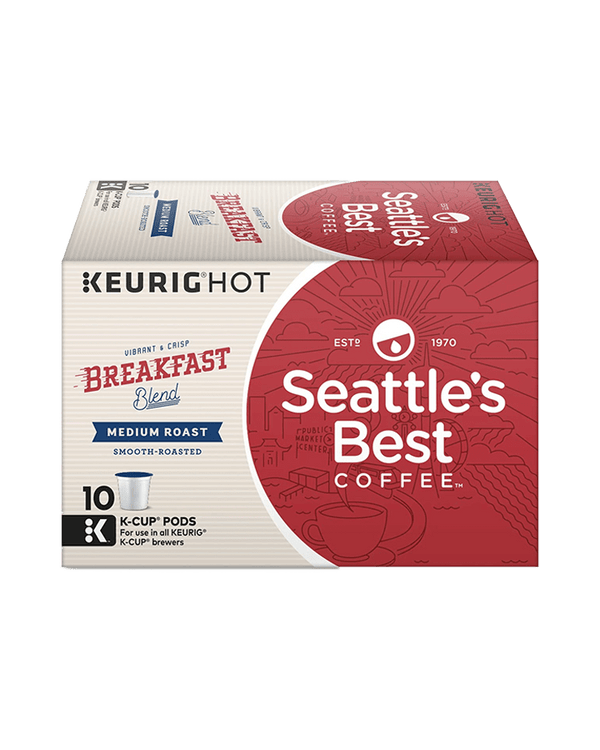 Seattle's Best Coffee Breakfast Blend Keurig Genuine K-Cup 10 Pods