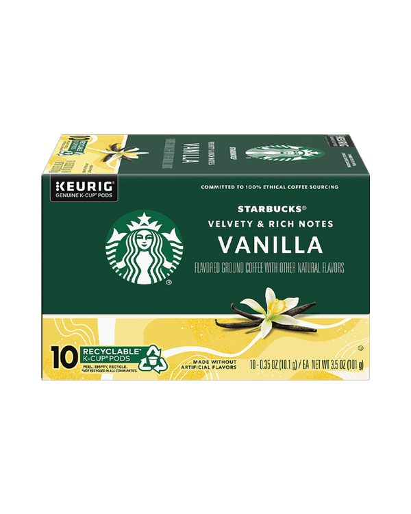 Starbucks Vanilla Flavoured Coffee Keurig Genuine K-Cup 10 Pods