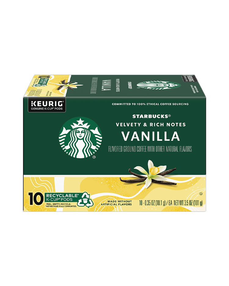 Starbucks Vanilla Flavoured Coffee Keurig Genuine K-Cup 10 Pods