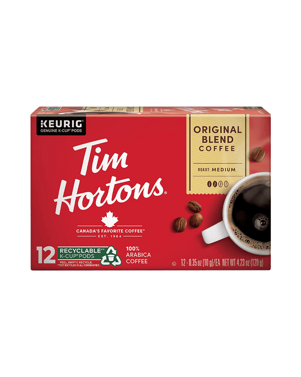 Tim Hortons Original Blend Keurig Genuine K Cup 12 Pods